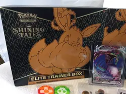 Pokemon Shining Fates Lot Of 137 Cards & Black ETB Box Rares Holo Estate Find - Image 2