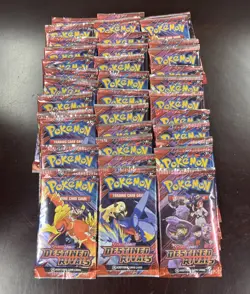 Pokemon Scarlet & Violet Destined Rivals Factory Sealed 36 Booster Pack lot - Image 1