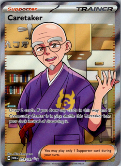 Caretaker 203/167 - holo - Ultra Rare Twilight Masquerade Pokemon TCG - Image 1