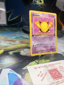 Drowzee 54/82 Team Rocket 1st Edition Common WOTC Vintage Pokemon TCG Card - Image 5