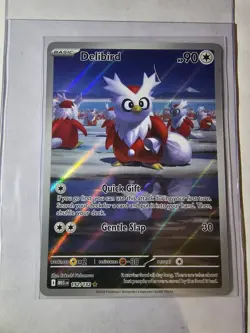 Pokemon TCG Delibird 152/132 IR Illustration Rare Full Art Mega Evolution - Image 1