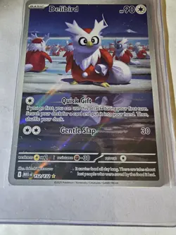 Pokemon TCG Delibird 152/132 IR Illustration Rare Full Art Mega Evolution - Image 3