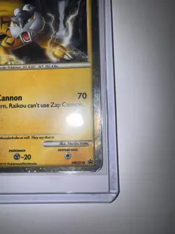 Pokemon TCG Raikou HGSS19 HGSS Black Star Promo Holo Rare LP- - Image 5