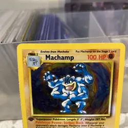 Pokemon TCG Machamp Holo Rare 1st Edition Base Set 8/102 - Image 2