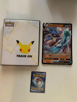 LUCARIO V PROMO + CELEBRATIONS JUMBO / OVERSIZE BINDER - POKEMON TCG NEW - Image 1