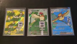 Pidgeot EX 225/197 Pidgeotto 208 Pidgey 207 Pokemon Obsidian Flames NM - Image 1