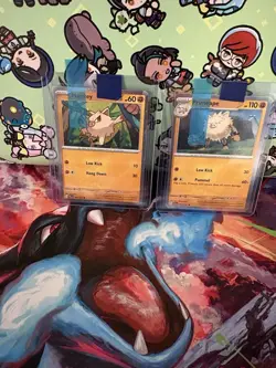 Pokemon Mankey 106/194 & Primeape 107/193 Paldea Evolved Cosmos Holo Promos NM - Image 1