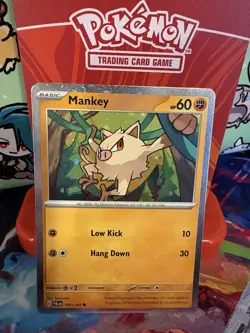 Pokemon Mankey 106/194 & Primeape 107/193 Paldea Evolved Cosmos Holo Promos NM - Image 3