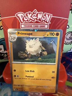 Pokemon Mankey 106/194 & Primeape 107/193 Paldea Evolved Cosmos Holo Promos NM - Image 5