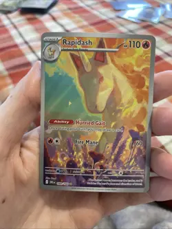 Rapidash 189/182 Sv10: Destined Rivals Holo Rare Pokemon TCG Illustration - Image 1