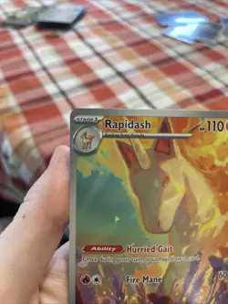 Rapidash 189/182 Sv10: Destined Rivals Holo Rare Pokemon TCG Illustration - Image 2