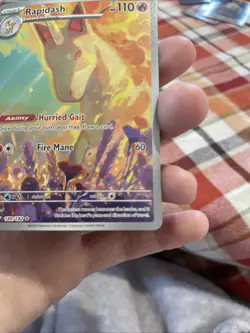 Rapidash 189/182 Sv10: Destined Rivals Holo Rare Pokemon TCG Illustration - Image 5