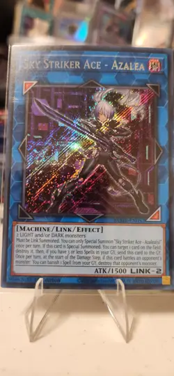 Yu-Gi-Oh! Sky Striker Ace-Azalea BLMR-EN052 Secret Rare 1st Ed Never Played - Image 1
