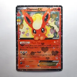 Flareon EX RC6/RC32 Full Art Radiant Collection Generations MP Pokemon Card - Image 1