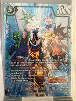 DBS Dragon Ball Fusion World FB02-089 Son Gohan Future Dokkan Battle SR ALT Card - Image 1