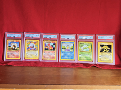 1999 Pokemon Base 6 Card Lot All Graded PSA 8 - Image 1
