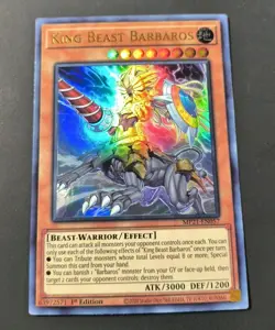 Yu-Gi-Oh! King Beast Barbaros Ultra Rare Card MP21-EN057 NM - Image 1