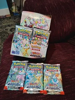 Temu Pokemon Cards Prismatic Evolutions Sealed Packs - Image 1