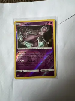 Pokemon Card Mewtwo Unbroken Bonds Reverse Holo Rare 75/214 Near Mint - Image 1