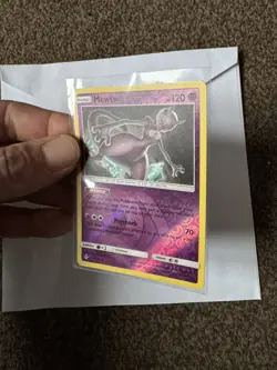 Pokemon Card Mewtwo Unbroken Bonds Reverse Holo Rare 75/214 Near Mint - Image 3