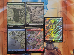 Lord of the Rings Full Art Lands - Reg, Foil, Surge Foil - Magic the Gathering - Image 1