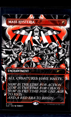 2023 MTG Magic the Gathering SLD Secret Lair Drop Borderless #1426 Mass Hysteria - Image 1