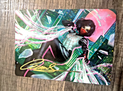 MTG MARVEL'S SPIDER-MAN ART SERIES 29 SILK, WEB WEAVER GOLD STAMP 29/54 NM/M - Image 3