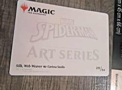 MTG MARVEL'S SPIDER-MAN ART SERIES 29 SILK, WEB WEAVER GOLD STAMP 29/54 NM/M - Image 4