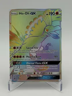 Pokemon TCG HO-OH GX Sun & Moon Sm80 Promo Rainbow Foil NM - Image 2