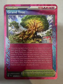 136/142 Grand Tree - Prize Pack Series 6 - Pokemon TCG - Play Stamped - Image 1