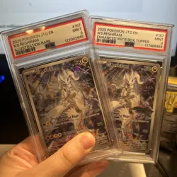 2025 POKEMON JTG EN-JOURNEY TOGETHER #167 N'S RESHIRAM NON-STAMP/STAMP PSA 9 SET - Image 1
