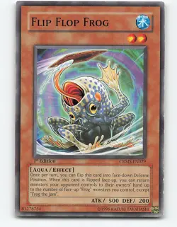 Flip Flop Frog #CRMS-EN029 1st Edition Yugioh Card - Image 1