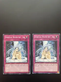 Yugioh Spiritual Water Art - Aoi SDRE-EN037 Common 1st Edition MP/HP X2 - Image 1