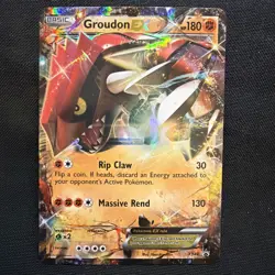 Pokemon Groudon-EX Holo Card Black Star Promos XY42 - Image 1