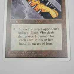 Black Vise Fourth Edition Mtg Magic the Gathering - Image 3