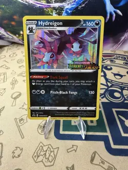 Pokemon Hydreigon SWSH037 Prerelease Holo Promo STAMPED Darkness Ablaze Rare - Image 1