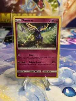 Pokemon Card Xerneas Crimson Invasion Holo Rare 73/111 Near Mint - Image 1