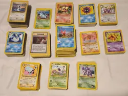 ~834-Count Pokemon TCG English Vintage Collection (Uncommon and Common) - Image 1