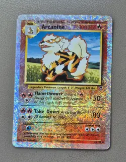 2002 Pokemon Legendary Collection #36/110 Arcanine Reverse Foil TCG - Image 1