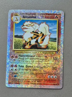 2002 Pokemon Legendary Collection #36/110 Arcanine Reverse Foil TCG - Image 2