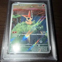 2025 POKEMON SVP ILLUSTRATION COLLECTION PROMO VICTINI #208 PSA 10 - Image 4
