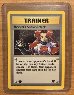 Pokemon Rocket's Sneak Attack 72/82 1st Edition Team Rocket Non Holo NM NP - Image 1