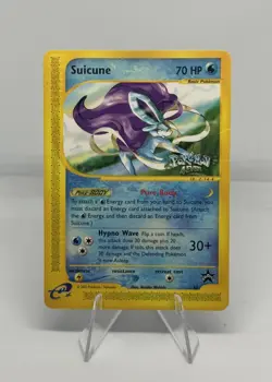 2002 Pokemon TCG Black Star Promo #53 Suicune Pokemon 4Ever Movie Promo - CREASE - Image 1