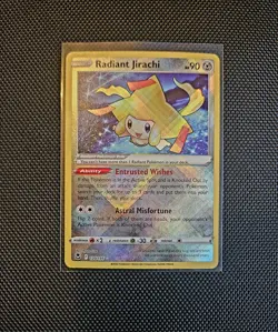 Pokemon TCG Radiant Jirachi 120/195 Silver Tempest Holo Radiant Rare English - Image 1