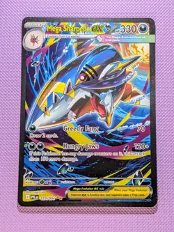 Mega Sharpedo ex 127/094 Me02: Phantasmal Flames Holo Pokemon TCG (NM) - Image 1