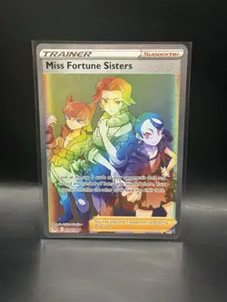 Pokemon TCG Miss Fortune Sisters 209/196 Lost Origin Rainbow Secret Rare NM - Image 1