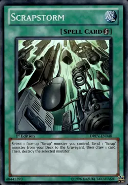 Scrapstorm - Super Rare 1st Edition DREV-EN048 - LP - YuGiOh - Image 1