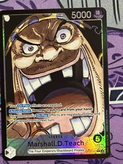Marshall.D.Teach (081) (Parallel) OP09-081 Emperors in the New World Foil - Image 1