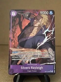 One Piece Carrying On His Will Silvers Rayleigh OP13-066 Alt Art Super Rare - Image 1