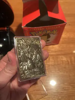 Pokemon Charizard Limited Edition 23K Gold-Plated Trading Card Burger King 1999 - Image 3